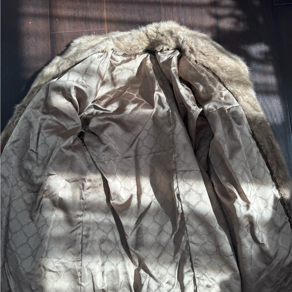 Vintage Taupe Mink Fur Coat 1960s Soft Brown Luxury Mid-Century Glamour S/M - Picture 5 of 13